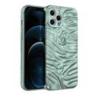 Wave Electroplating TPU Phone Case For iPhone 12 Pro Max(Sierra Blue) - 1