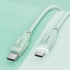 USAMS US-SJ567 Type-C/USB-C to Type-C/USB-C PD 100W Fast Charing Data Cable with Light, Length: 1.2m(Green) - 1