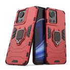 For OnePlus Ace 5G / 10R Shockproof PC + TPU Phone Case with Magnetic Ring Holder(Red) - 1