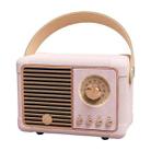 HM11 PLUS Portable HIFI Mini Retro Wireless Bluetooth Speaker(Pink) - 1