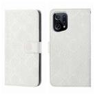 For OPPO Find X5 Ethnic Style Embossed Pattern Leather Phone Case(White) - 1