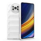 For Xiaomi Poco X3 NFC Magic Shield TPU + Flannel Phone Case(White) - 1