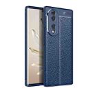 For Honor 70 Litchi Texture Shockproof TPU Phone Case(Blue) - 1