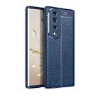 For Honor 70 Pro Litchi Texture Shockproof TPU Phone Case(Blue) - 1