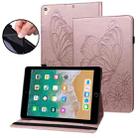 Big Butterfly Embossed Smart Leather Tablet Case For iPad Air 2 / 9.7 2018&2017(Rose Gold) - 1