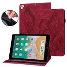 Big Butterfly Embossed Smart Leather Tablet Case For iPad Air 2 / 9.7 2018&2017(Red) - 1