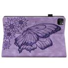 For iPad Pro 11 2022 / 2021 / 2020 / Air 2020 10.9 Big Butterfly Embossed Smart Leather Tablet Case(Purple) - 5