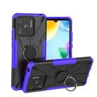 For Xiaomi Redmi 10C 4G Armor Bear Shockproof PC + TPU Phone Case with Ring(Purple) - 1