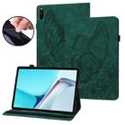 For Huawei MatePad 11 2021 Big Butterfly Embossed Leather Tablet Case(Green) - 1