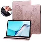 For Huawei MatePad 11 2021 Big Butterfly Embossed Leather Tablet Case(Rose Gold) - 1