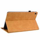 For Samsung Galaxy Tab A7 10.4 2020 SM-T500 Skin Feel Solid Color Zipper Smart Leather Tablet Case(Yellow) - 5