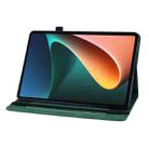 For Xiaomi Pad 5 Pro / Pad 5 Skin Feel Solid Color Zipper Smart Leather Tablet Case(Green) - 4