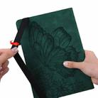 For Samsung Galaxy Tab A 8.0 2019 T290/T295 Big Butterfly Embossed Leather Tablet Case(Green) - 7