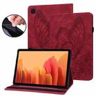 For Samsung Galaxy Tab S5e T720/T725 Big Butterfly Embossed Leather Tablet Case(Red) - 1