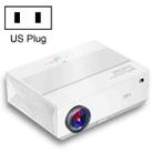 E600S 1920x1080P 400ANSI LCD LED Smart Projector, Same Screen Version, Plug Type:US Plug - 1