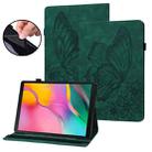 For Amazon Kindle Paperwhite 5 Big Butterfly Embossed Smart Leather Tablet Case(Green) - 1