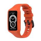 For Huawei Band 7 Integrated Silicone Watch Band(Orange) - 1