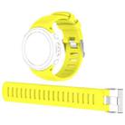 For Sunnto D4 / D4i Novo Diving Watch Silicone Watch Band with Extension Strap(Yellow) - 1