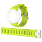 For Sunnto D4 / D4i Novo Diving Watch Silicone Watch Band with Extension Strap(Lime Green) - 1