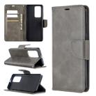 For Huawei P40 Pro Retro Lambskin Texture Pure Color Horizontal Flip PU Leather Case with Holder & Card Slots & Wallet & Lanyard(Grey) - 1