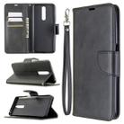 For Xiaomi Redmi K30 Retro Lambskin Texture Pure Color Horizontal Flip PU Leather Case with Holder & Card Slots & Wallet & Lanyard(Black) - 1
