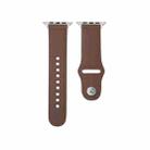 Nail Silver Buckle Leather Watch Band For Apple Watch Ultra 49mm&Watch Ultra 2 49mm / Series 9&8&7 45mm / SE 3&SE 2&6&SE&5&4 44mm / 3&2&1 42mm(Coffee) - 2