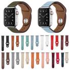 Nail Silver Buckle Leather Watch Band For Apple Watch Ultra 49mm&Watch Ultra 2 49mm / Series 9&8&7 45mm / SE 3&SE 2&6&SE&5&4 44mm / 3&2&1 42mm(Coffee) - 5