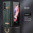 For Samsung Galaxy Z Fold3 5G SULADA Cool Series PC + Leather Texture Skin Feel Shockproof Phone Case(Green) - 2