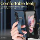 For Samsung Galaxy Z Fold3 5G SULADA Cool Series PC + Leather Texture Skin Feel Shockproof Phone Case(Green) - 4