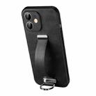 For iPhone 12 SULADA Cool Series PC + Leather Texture Skin Feel Shockproof Phone Case (Black) - 1