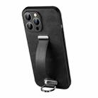 For iPhone 12 Pro SULADA Cool Series PC + Leather Texture Skin Feel Shockproof Phone Case (Black) - 1