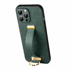 For iPhone 13 Pro Max  SULADA Cool Series PC + Leather Texture Skin Feel Shockproof Phone Case(Green) - 1