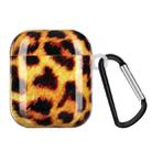 Painted Plastic Wireless Earphone Protective Case For AirPods 1 / 2(Leopard) - 1