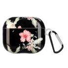Painted Plastic Wireless Earphone Protective Case For AirPods 3(Rhododendron) - 1
