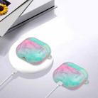 Painted Plastic Wireless Earphone Protective Case For AirPods 3(Pink Green Mable) - 7