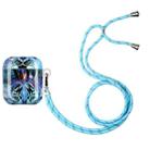 Painted Plastic Long Lanyard Wireless Earphone Protective Case For AirPods 1 / 2(Wolf Head) - 1