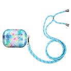 Painted Plastic Long Lanyard Wireless Earphone Protective Case For AirPods Pro(Starry Sky Marble) - 1