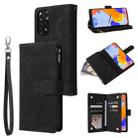 For Xiaomi Redmi Note 11 Pro International Multifunctional Frosted Zipper Wallet Leather Phone Case(Black) - 1