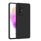 For Samsung Galaxy A73 5G Lens Protection Skin Feel TPU Phone Case(Black) - 1