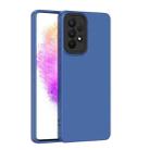 For Samsung Galaxy A73 5G Lens Protection Skin Feel TPU Phone Case(Sapphire Blue) - 1