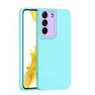 For Samsung Galaxy S22+ 5G Lens Protection Skin Feel TPU Phone Case(Light Green) - 1