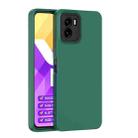 For vivo Y15s Lens Protection Skin Feel TPU Phone Case(Dark Green) - 1