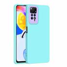 For Xiaomi Redmi Note 11 Global / Note 11S Lens Protection Skin Feel TPU Phone Case(Light Green) - 1