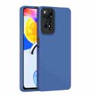 For Xiaomi Redmi Note 11 Pro 4G / 5G Lens Protection Skin Feel TPU Phone Case(Sapphire Blue) - 1