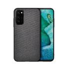 For Huawei Honor V30 Shockproof Cloth Texture PC + TPU Protective Case(Black) - 1