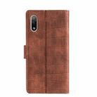 For Sony Xperia Ace II Skin Feel Crocodile Magnetic Clasp Leather Phone Case(Brown) - 3