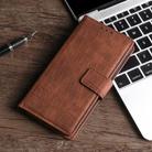 For Google Pixel 7 5G Skin Feel Crocodile Magnetic Clasp Leather Phone Case(Brown) - 1