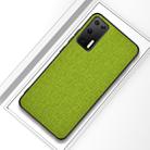 For Huawei P40 Shockproof Cloth Texture PC + TPU Protective Case(Green) - 1