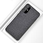 For Galaxy S20+ Shockproof Cloth Texture PC + TPU Protective Case(Silver Ash) - 1