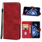 For Xiaomi Redmi Note 11SE Leather Phone Case(Red) - 1